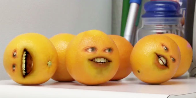 烦人的橙子:一只橙子就够闹了,现在来了一筐,还有没有清净日子了?