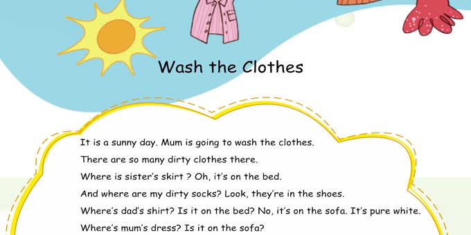 wash the clothes